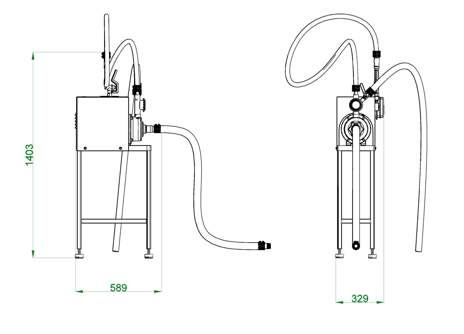 Dibujo técnico Inyectadora Manual