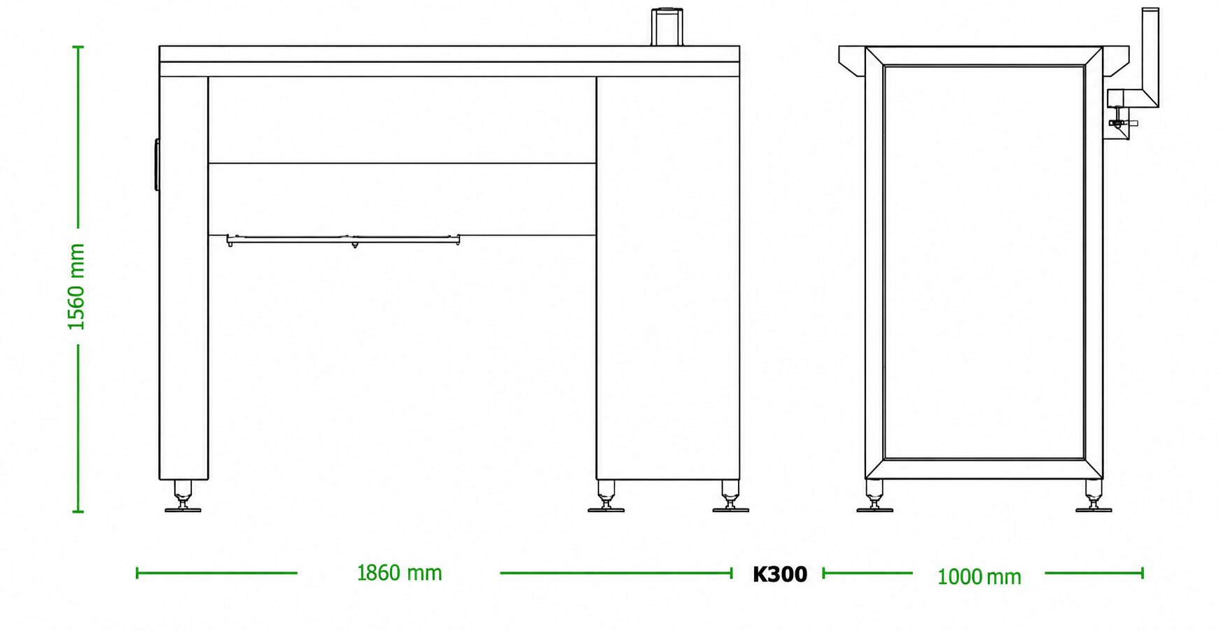 Dibujo técnico Mezcladora K300