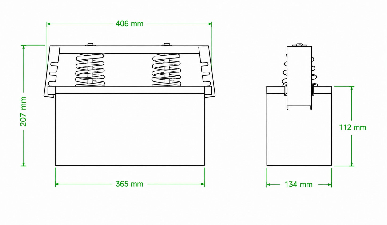 Dibujo técnico Molde Rectangular HEMAN