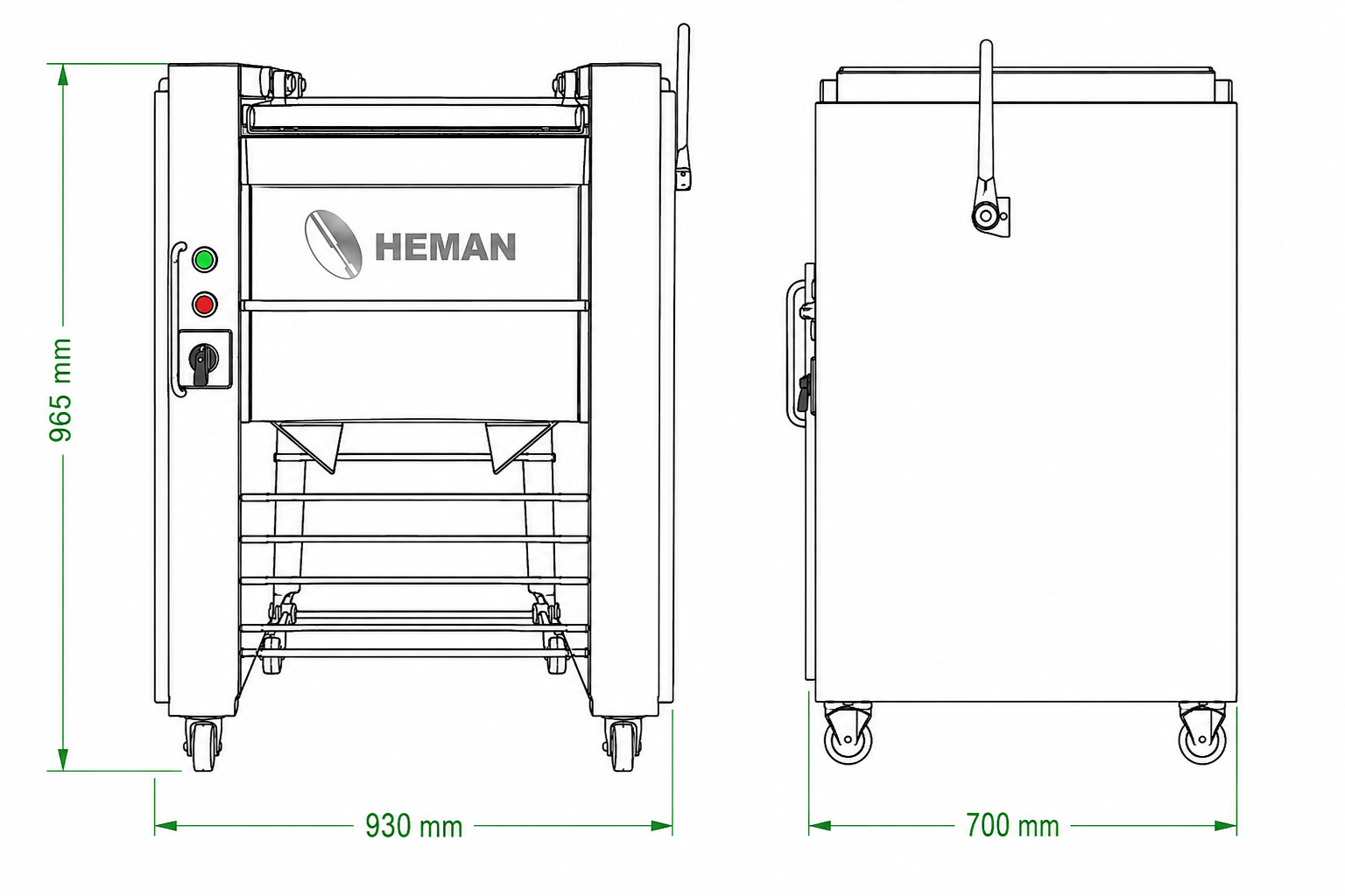 Dibujo técnico Desmembranadora HM-620 HEMAN