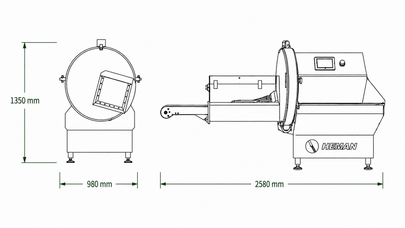 Dibujo técnico Rebanadora HM-25K HEMAN