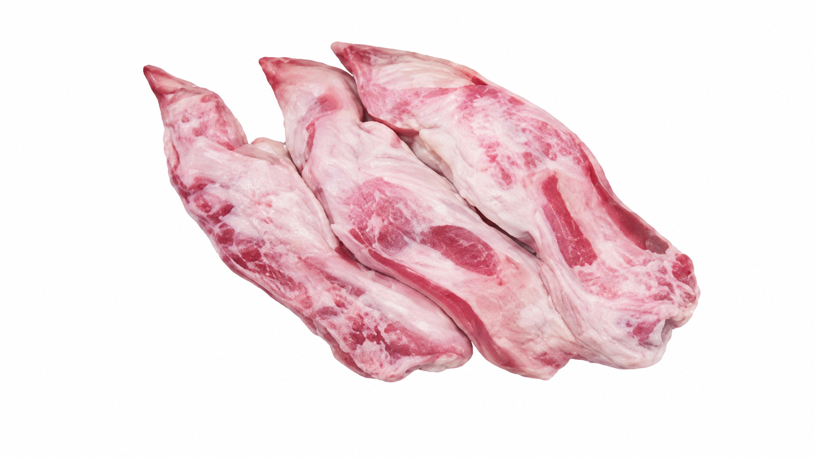 Producto de cerdo congelado con hueso