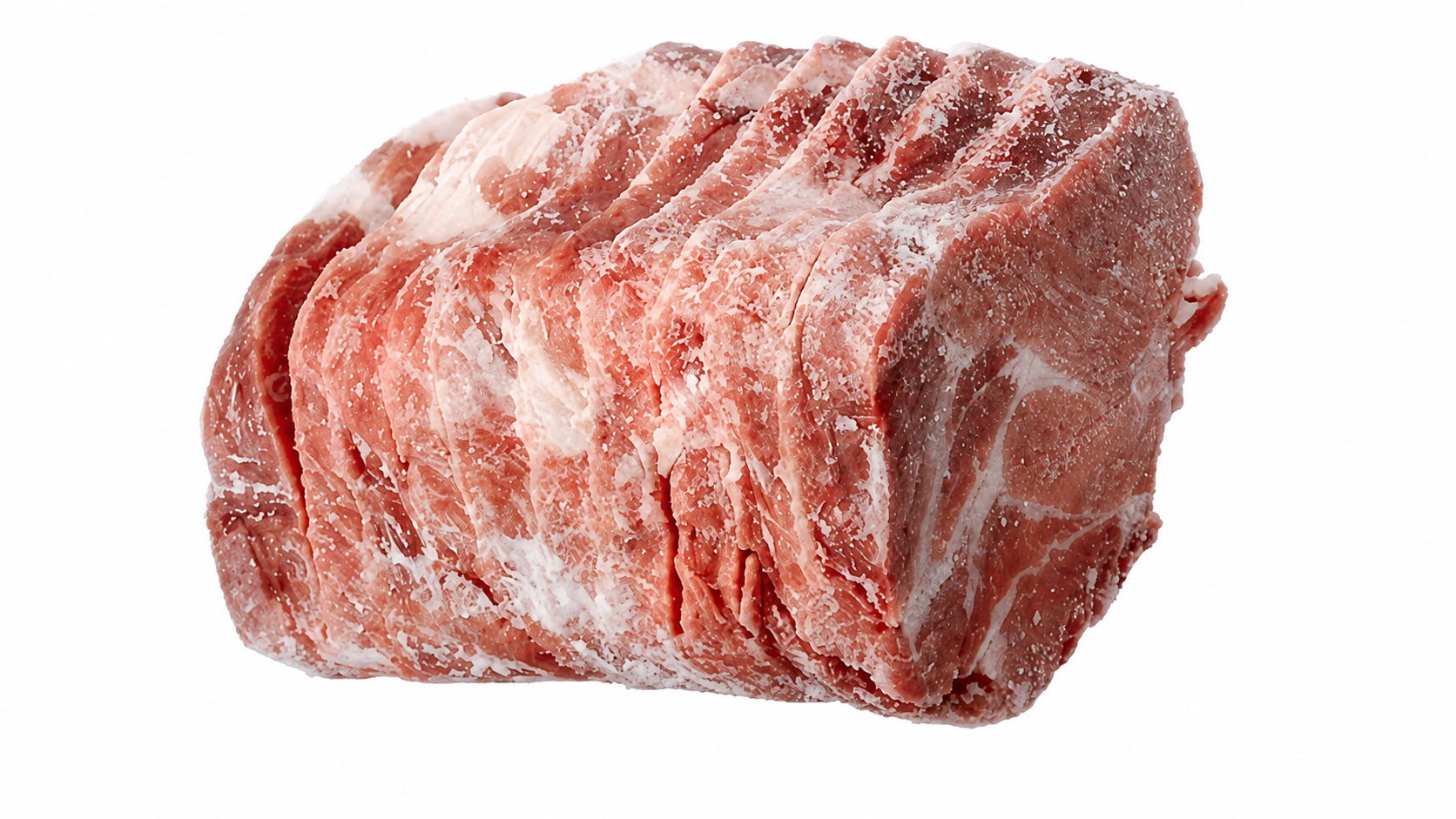 Aplicación de rebanadora para carne congelada