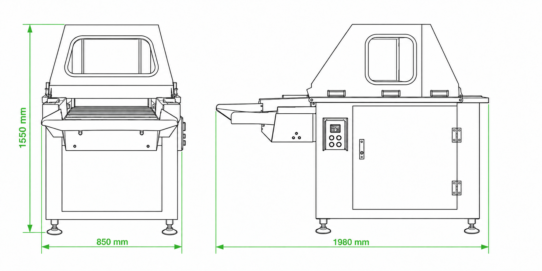 Dibujo técnico Tenderizadora de Carne HM-1504T