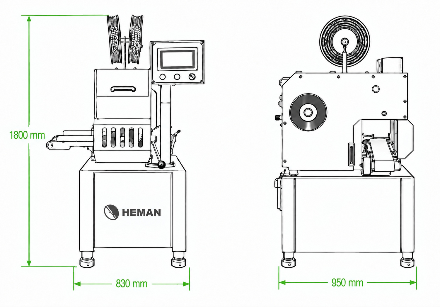 Dibujo técnico Engrapadora Automática HM-200